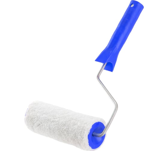 Изображение товара Валик КЭС микрофибра белый, 150 мм в сборе, 48 мм, ворс 7 мм, бюгель 6 мм 10310017