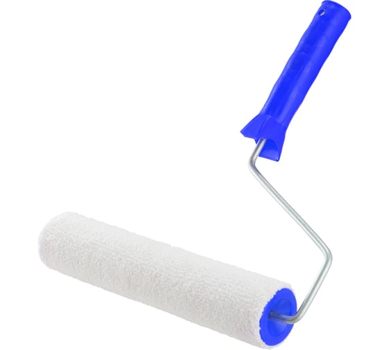 Изображение товара Валик КЭС велюровый, микрофибра, 250 мм в сборе, 48 мм, ворс 5 мм, бюгель 6 мм 10310015