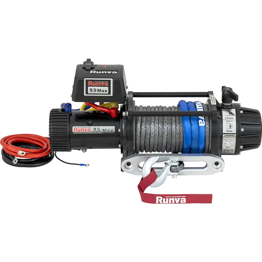 Изображение товара Электролебёдка Runva 12V 9500 lbs 4350 кг высокоскоростная влагозащищенная