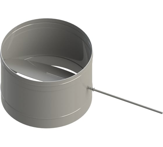 Изображение товара Труба с шибером (130 мм; шток 500 мм; AISI 304-1 мм) РОССТИН НФ-00008062