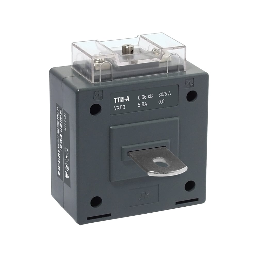 Трансформатор IEK ТТИ-А, 75/5А, 5ВА, класс точности 0.5, ИЭК, ITT10-2-05-0075