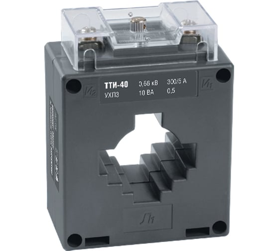 Изображение товара Трансформатор IEK ТТИ-40, 400/5А, 5ВА, класс точности 0.5, ИЭК, ITT30-2-05-0400