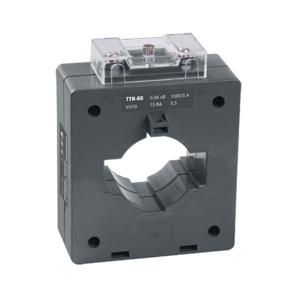 Изображение товара Трансформатор IEK ТТИ-60, 600/5А, 10ВА, класс точности 0.5