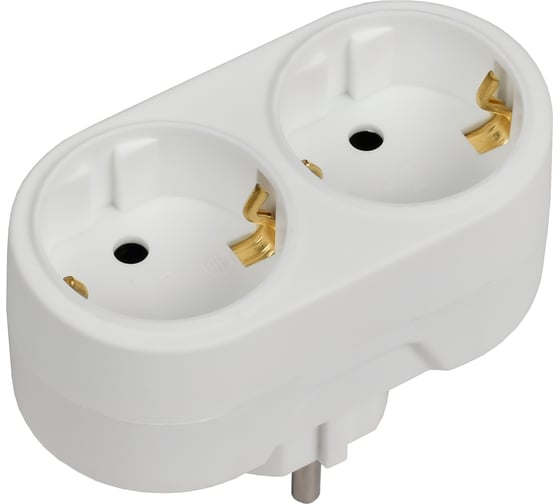 Изображение товара Тройник IEK Т-01/02, 2 круглых места, ИЭК WTP10-16-02