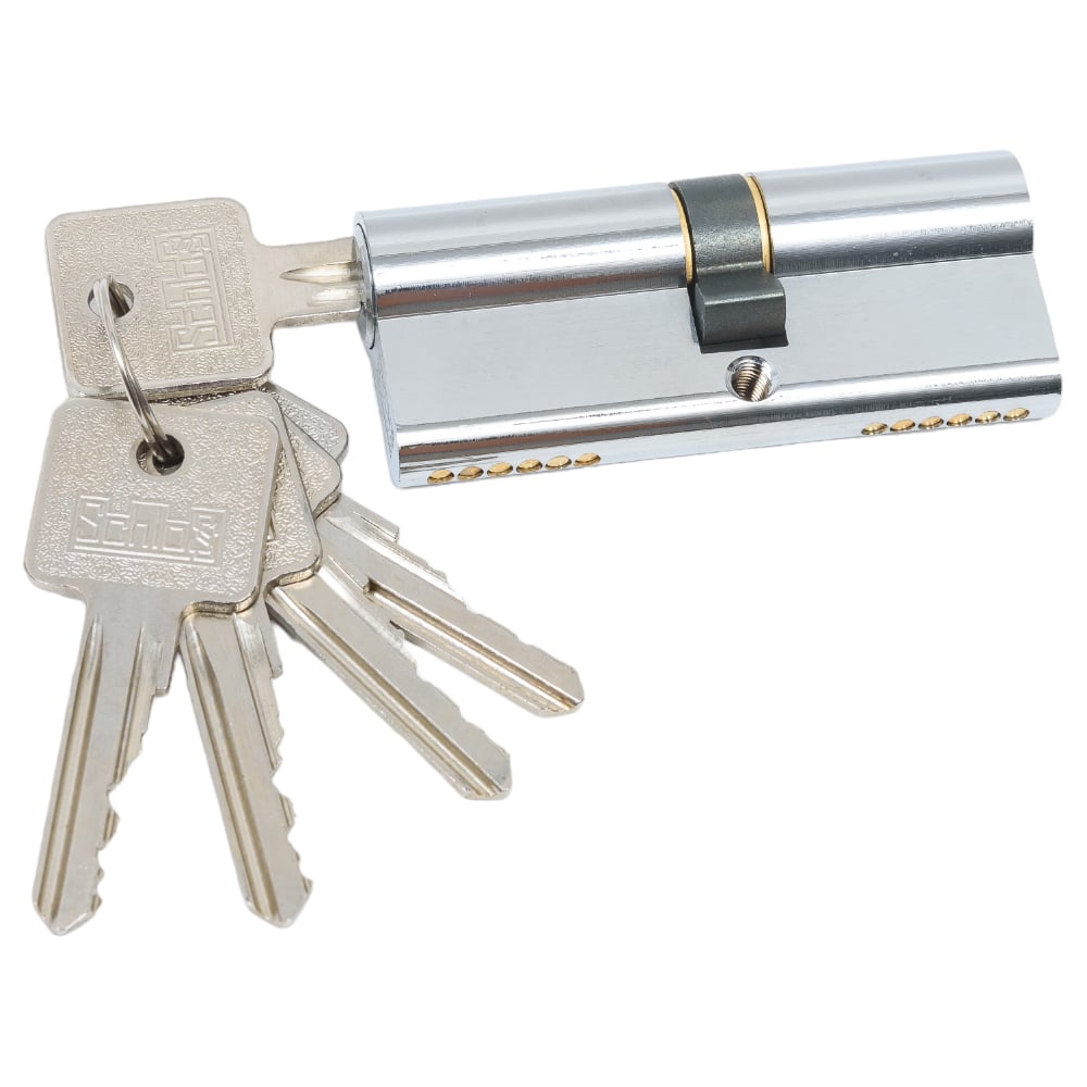 Изображение товара Цилиндровый механизм SCHLOSS 84021 латунный для противопожарных дверей 75 мм