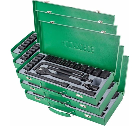 Изображение товара Набор инструментов Rockforce 24 предмета 1/2''(6гр.)(8-32мм) 5 комплектов RF-4245B-5MPB / 5 K-T /(58581)