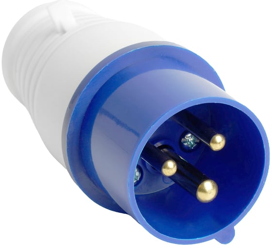 Изображение товара Вилка прямая STEKKER ST-013 16А 220В 2P+PE IP44, PPG16-013-44, 49426