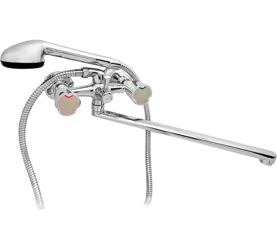 Изображение товара Смеситель для ванны SAMARA №7 Камелия плоский излив, 1/2 керамика 5607