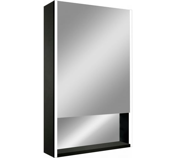 Изображение товара Зеркало-шкаф с подсветкой и полкой Art&Max Foggia AM-Fog-500-800-1D-R-DS-F-Nero
