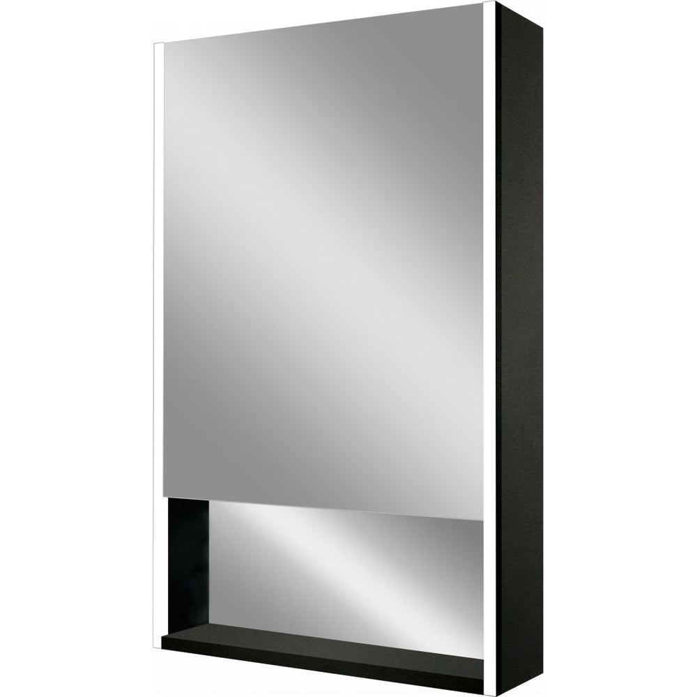 Изображение товара Зеркало-шкаф с подсветкой и полкой Art&Max Foggia AM-Fog-600-800-1D-L-DS-F-Nero