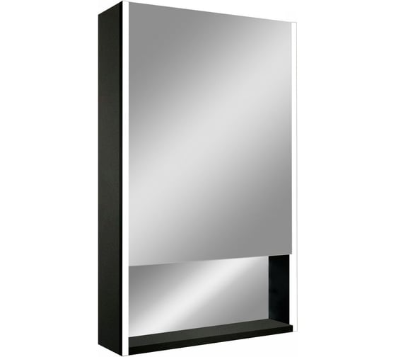 Изображение товара Зеркало-шкаф с подсветкой и полкой Art&Max Foggia AM-Fog-600-800-1D-R-DS-F-Nero