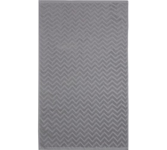 Изображение товара Полотенце махровое LoveLife Zig-Zag 50x90 см, серый, 100% хлопок, 450 гр/м2 9097552