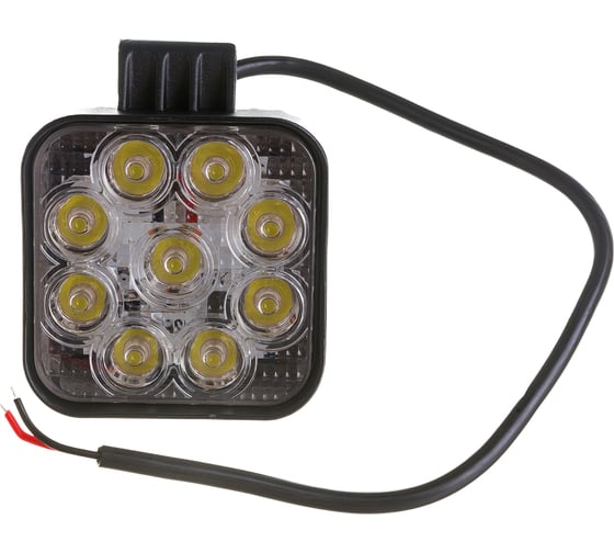 Изображение товара Светодиодная фара Вымпел WL-132S дальний свет, квадратная металлический корпус 9 LED по кругу, 27W 5208