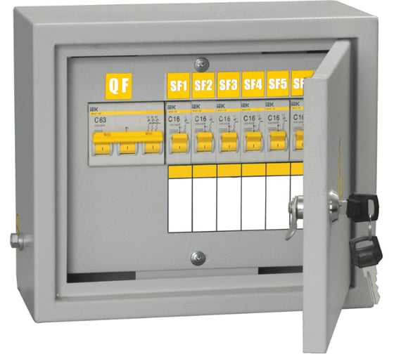 Изображение товара Щит IEK ОЩВ-6/ОЩВ-3-63-6-0, ВВ63А, 6x16А, IP31, ИЭК MSM10-3N-06-31