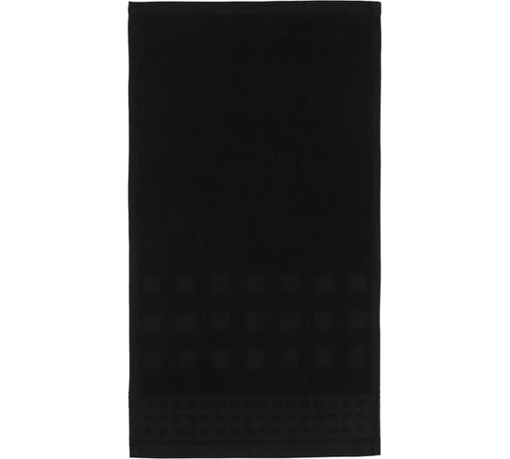 Изображение товара Полотенце махровое LoveLife Square 70x130 см, черный, 100% хлопок, 380 гр/м2 9097632