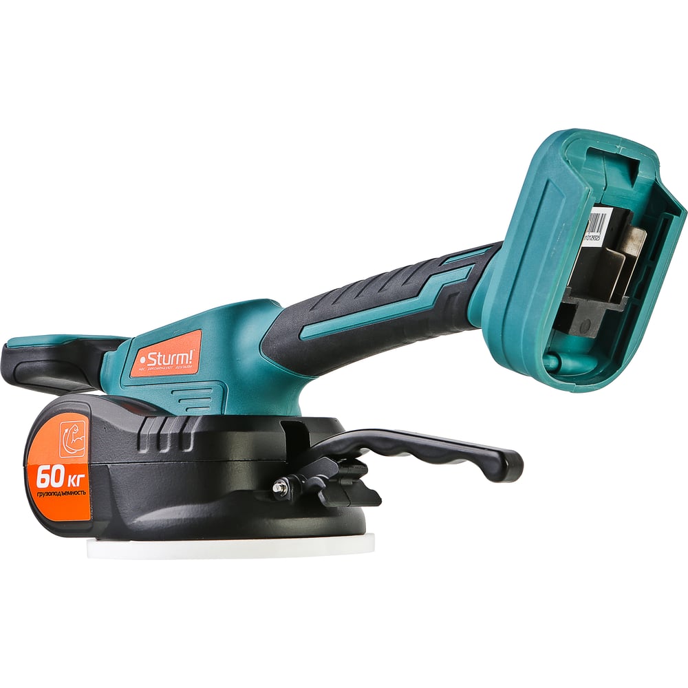 Изображение товара Аккумуляторная виброприсоска Sturm TV1860 для укладки плитки 18В 60 кг
