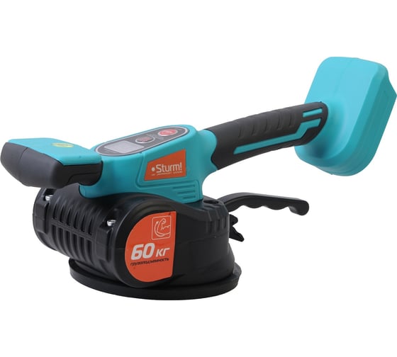 Изображение товара Аккумуляторная виброприсоска Sturm 1BatterySystem для укладки плитки TV1860