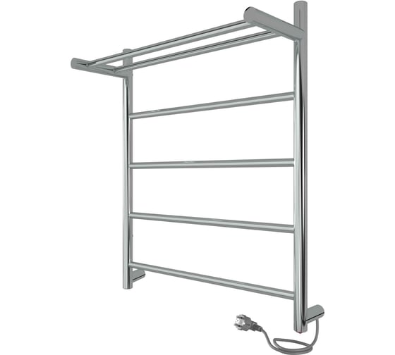 Изображение товара Полотенцесушитель INDIGO Line electro с полкой, 60/50 (скр.монтаж, унив.подкл.R/L, полиров.) LСLE60-50PR