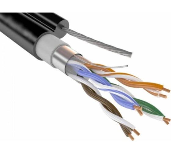 Изображение товара Кабель витая пара F/UTP Netron Cat5e UV-PEtr TURBO Cat 5e PE 4x2x0,48 325002