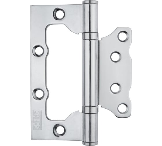 Изображение товара Петля накладная SCHLOSS 04013 "бабочка", д/дверей без притвора, 100x75x2.5 мм, хром, 2 шт. (10/50) тов-212187