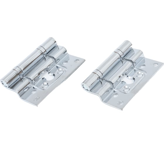 Изображение товара Петля накладная SCHLOSS 04003 "бабочка", д/дверей с притвором, хром, 2 шт. (10/50) тов-146558