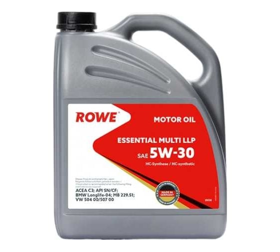 Изображение товара Моторное масло для легкового транспорта Rowe ESSENTIAL MULTI LLP SAE 5W-30 20238-595-2A