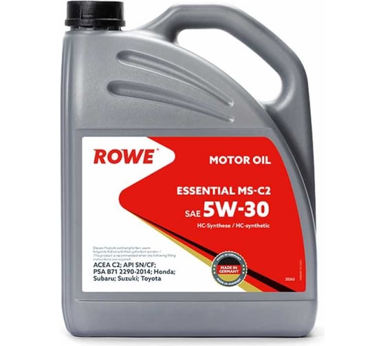 Изображение товара Моторное масло для легкового транспорта Rowe ESSENTIAL SAE 5W-30 MS-C2 20363-595-2A