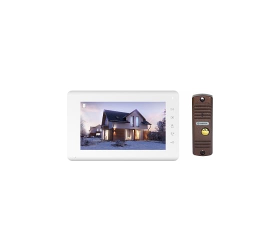 Изображение товара Комплект бюджетного домофона Tantos Mia Kit монитор 7" Mia и вызывная панель Walle+ (медь) 00-00174594
