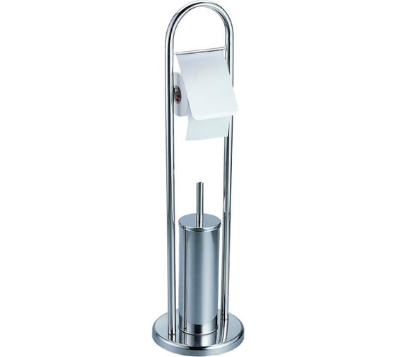 Изображение товара Стойка для КТБ и ерша My Space круглое основание, хром HY1210-069A