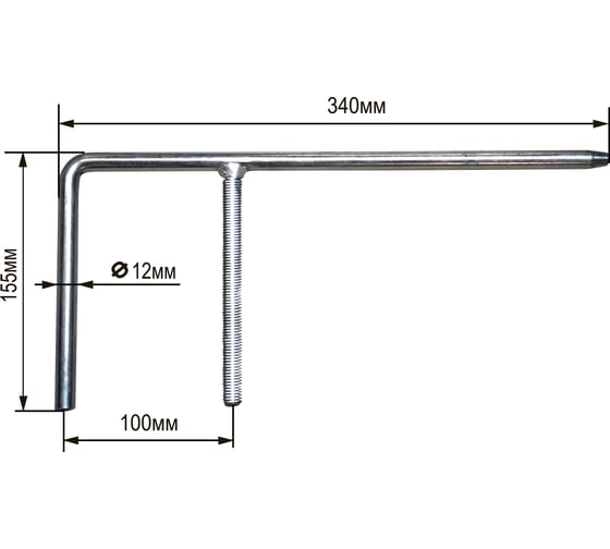 Изображение товара Штанга направляющая F-образная для BG200 ELMOS e60 319
