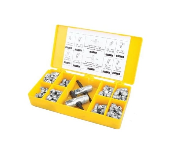 Изображение товара Пресс-масленки фитинги из медных сплавов для смазки GROZ GR43978