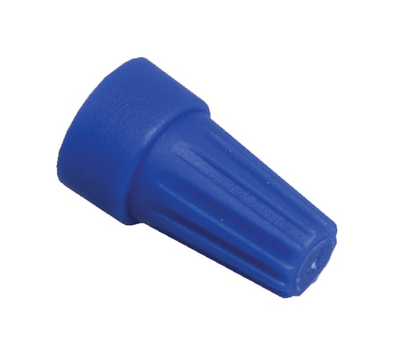 Изображение товара Соединитель проводов IEK СИЗ-1 1.5-3.5 кв.мм, синий, упаковка 100шт, ИЭК USC-10-4-100