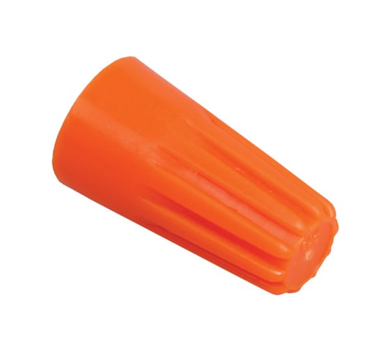 Изображение товара Соединитель проводов IEK СИЗ-1 2.0-4.0 кв.мм, оранжевый, упаковка 100шт, ИЭК USC-10-5-100