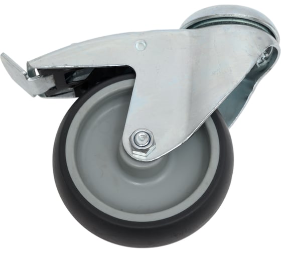 Изображение товара Колесная опора под болт с тормозом Inford E15 TPPJ 100 HB3 steel total brake