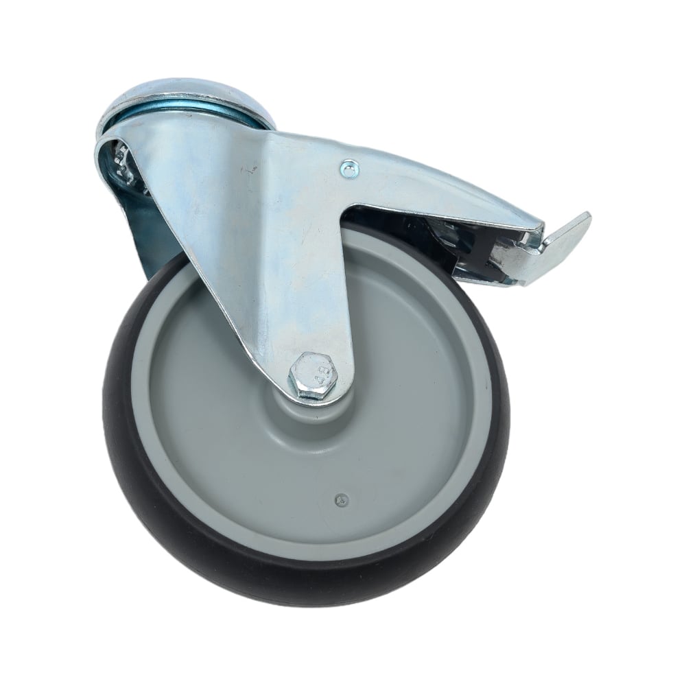 Изображение товара Колесная опора под болт с тормозом Inford E15 TPPJ 125 HB3 steel total brake