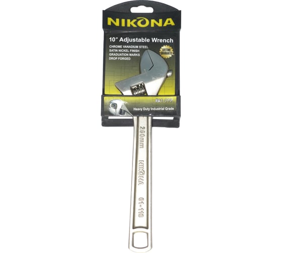 Изображение товара Разводной ключ NIKONA профессиональный 250мм 01-110
