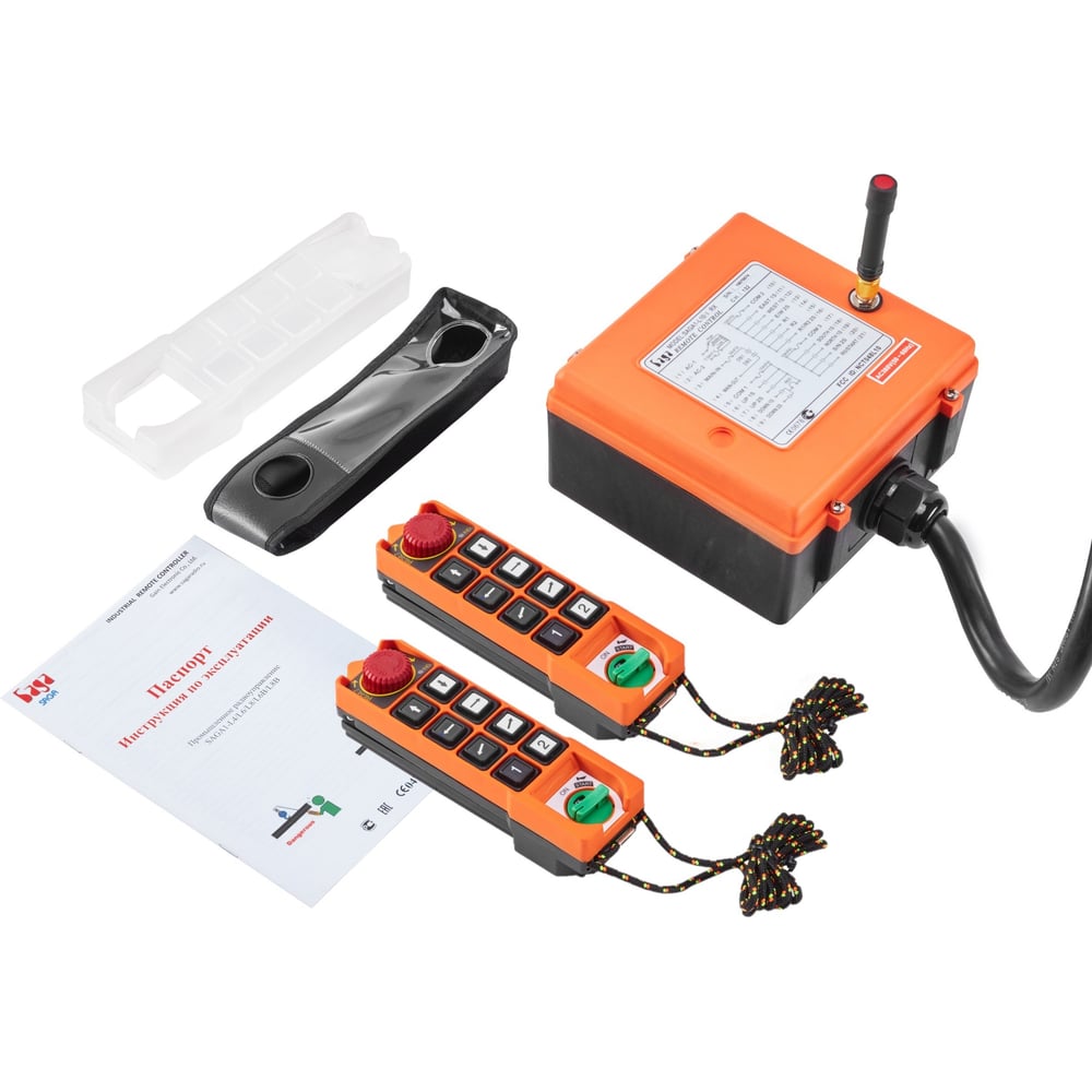 Изображение товара Комплект радиоуправления SAGA1 L10 1 приемник 2 передатчика 2 чехла профессиональный