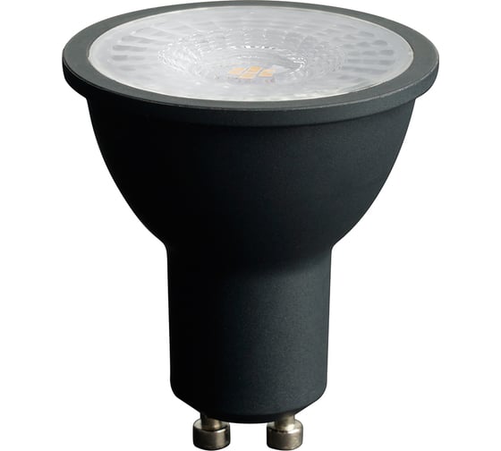 Изображение товара Лампа светодиодная FERON PRO LB-1607 GU10 7W 175-265V 2700K в черном корпусе, 48956