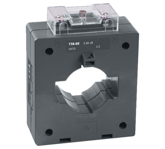 Изображение товара Трансформатор тока IEK ТТИ-60, 600/5, класс 0.5, 15ВА, без шины ITT40-2-15-0600