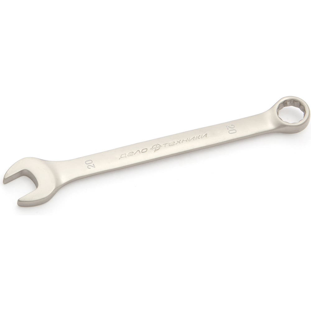 Изображение товара Комбинированный ключ Дело Техники 20мм CrV никелирование надежный инструмент