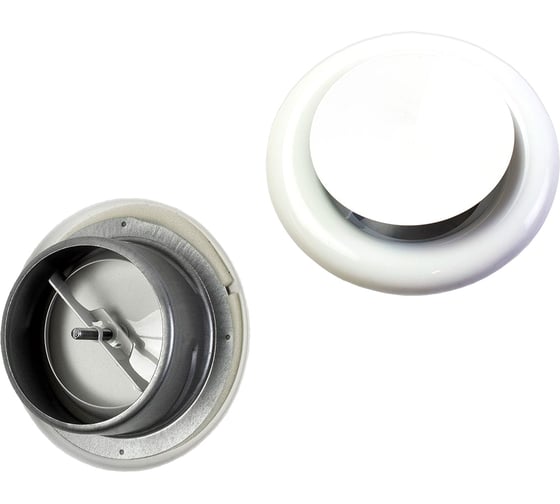 Изображение товара Диффузор приточный стальной DVE-125, белый ARIUS 135477