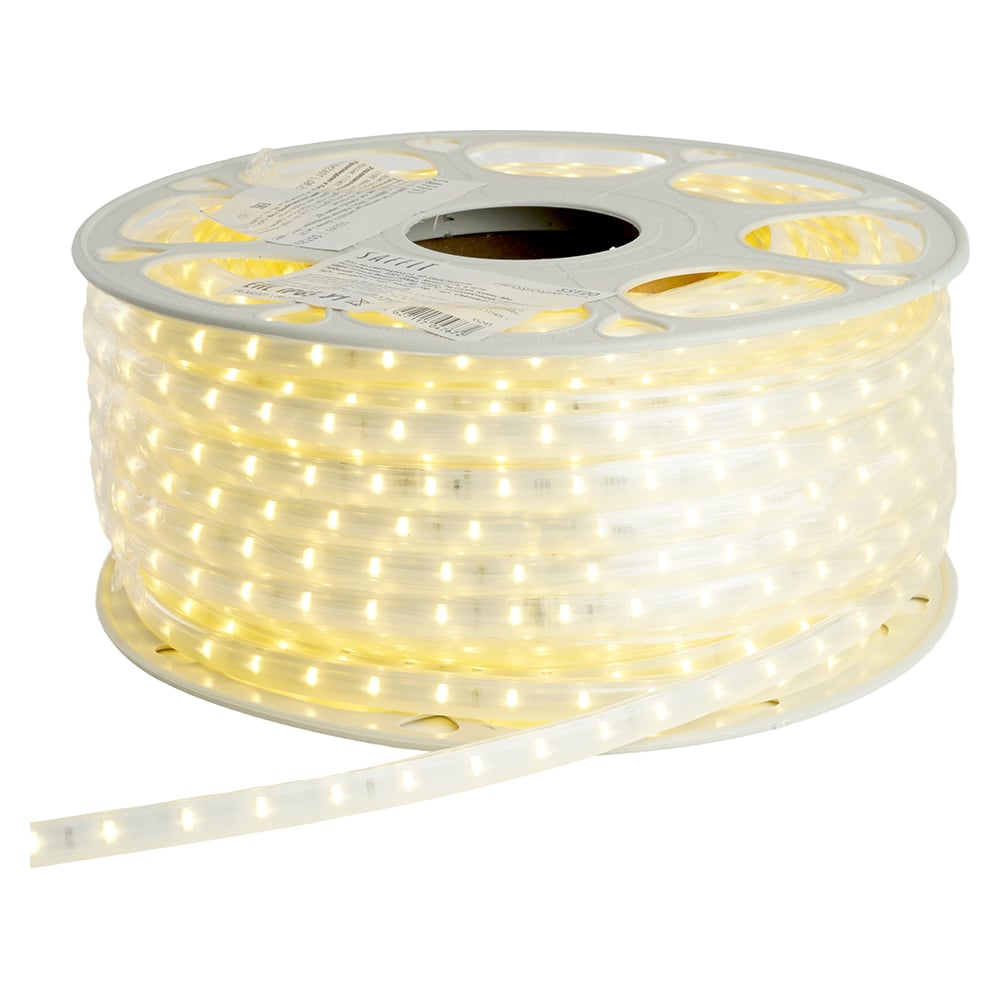 Изображение товара Светодиодная лента SAFFIT SST20 60SMD 2835 220V 50м теплый белый IP65