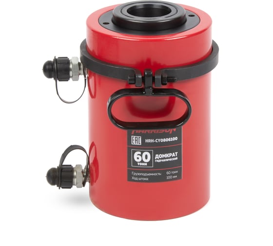 Изображение товара Гидравлический цилиндр Harrison (домкрат) двухполостной с полым штоком 60 тонн HRH-CY0806100