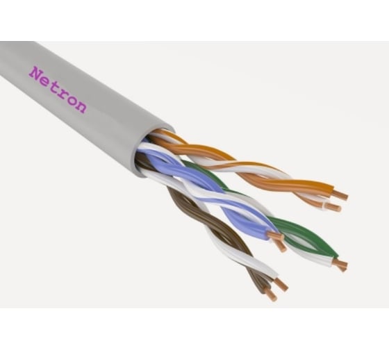 Изображение товара Кабель витая пара U/UTP Netron Cat 5e PVC 4_2*0,52 32515