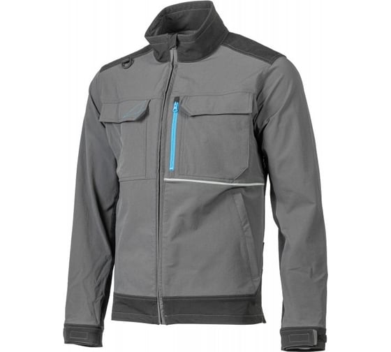 Изображение товара Куртка рабочая HOEGERT TECHNIK TAUBER 4-way stretch темно-серая 3XL (58) HT5K811-3XL