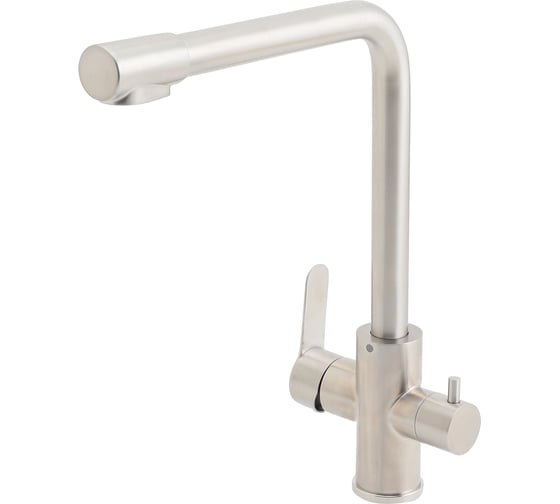 Изображение товара Cмеситель для кухни ORANGE Steel с возможностью подключения фильтра для воды никель M99-008ni