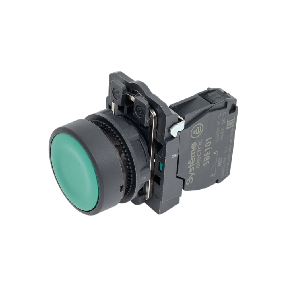 Изображение товара Кнопка модульная Systeme Electric SB5 в сборе 22мм зеленая