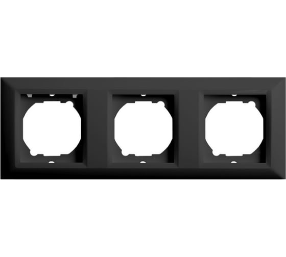 Изображение товара Рамка 3-я черная Metronex Electric Roma Black FRM050602CMT