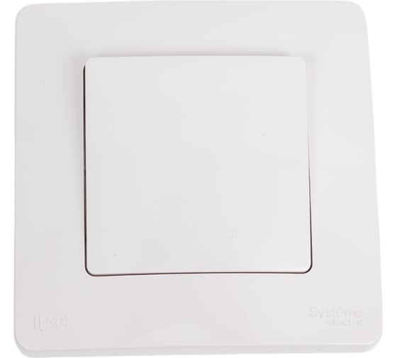 Изображение товара Переключатель Systeme Electric Blanca скрытая установка Белый 1 клавишный IP44 (сх.6), 10A, 250В BLNVS410601