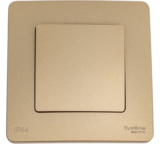 Изображение товара Переключатель Systeme Electric Blanca скрытая установка Титан 1 клавишный,IP44, (сх.6), 10A, 250В BLNVS410604
